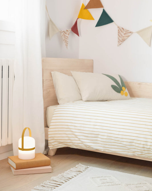 Ridley senf žuta mini stona lampa