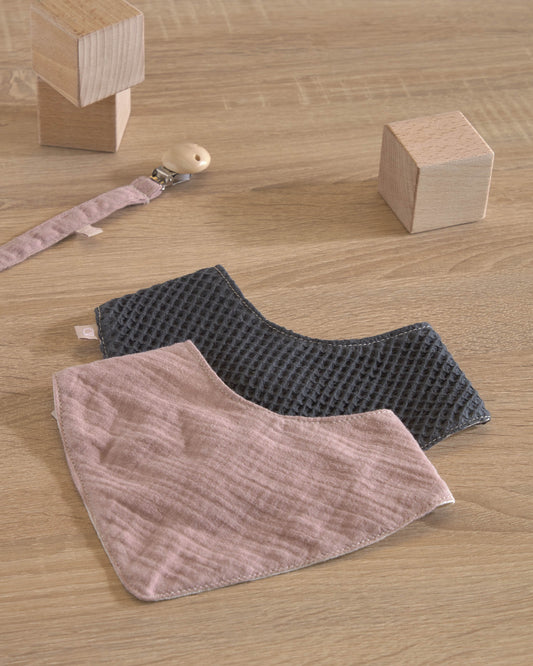 Set od dve Marinet bandane od 100% organskog pamuka (GOtS) u roze i plavoj boji