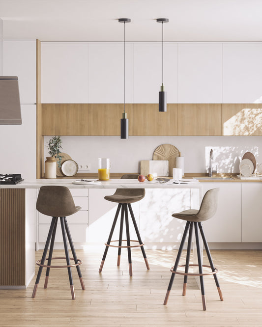 Braon Slad barska stolica visina 75 cm