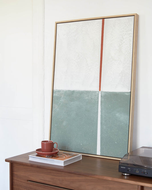 Malvern slika u zeleno-beloj 50 x 70 cm