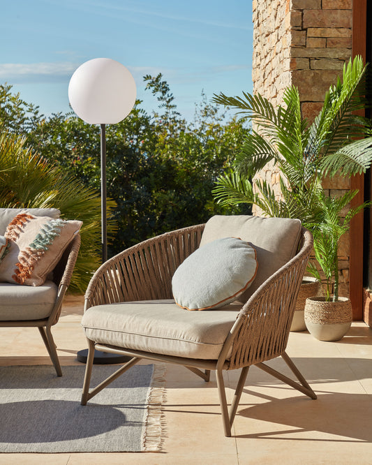 Branzie fotelja od braon gajtana