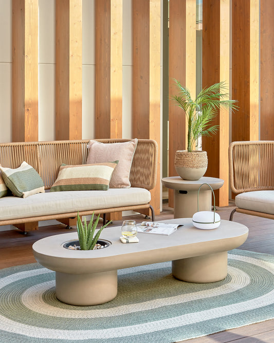 taymi betonski spoljni sto za kafu Ø 140 x 60 cm