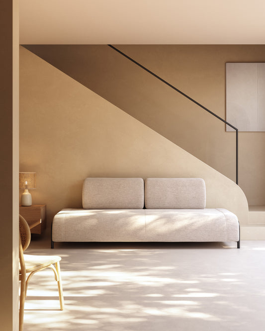 Modul 3 sedišta Compo u bež-sivoj 232 cm