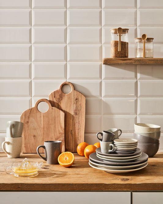 Syriana pravougaona ploča za posluživanje od punog bagremovog drveta