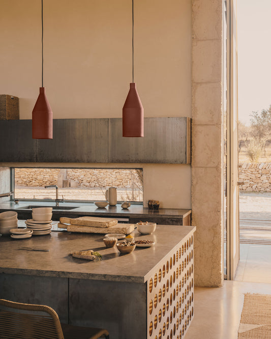 Peralta plafonska lampa od metala sa teraktotom farbanom završnom obradom, Ø 15 cm