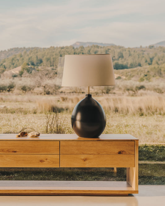 Foixa metalna stona lampa u crnoj boji