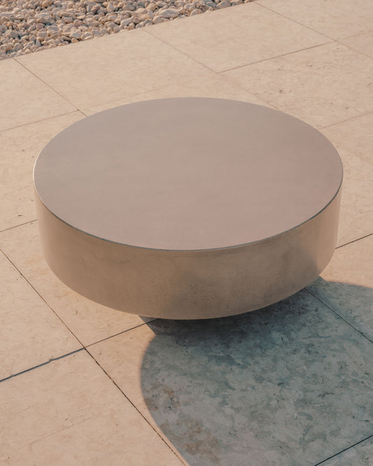 Garbet sto za kafu od cementa, Ø 80 cm