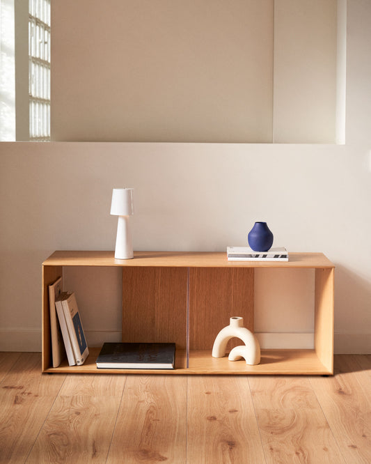 Modul velikih polica Litto od hrastovog furnira, 101 x 38 cm