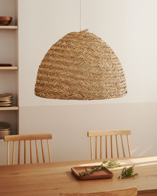 Fonteta abažur za plafonsku lampu od prirodnih vlakana u prirodnoj završnoj obradi, Ø 60 cm