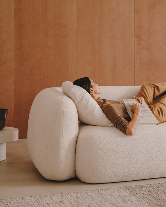 Martina ekru bukle jastučić 60 x 52 cm