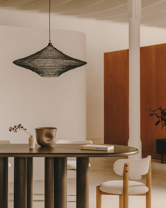 Metalna Makai plafonska lampa sa crnom završnom obradom Ø 87 cm