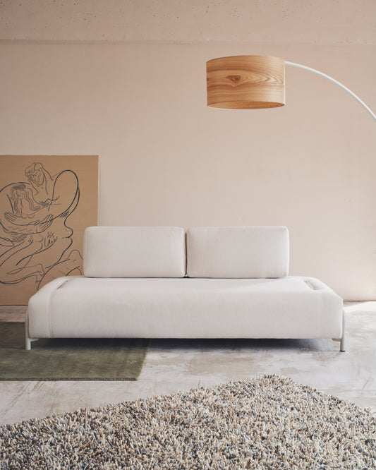 Compo modul trosed sofe od bež šenila sa bež metalnom konstrukcijom, 232 cm FSC Mix Credit