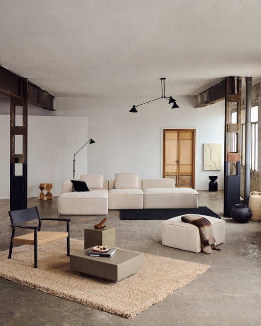 Neade tepih, pamuk i poliester u bež, 200 x 300 cm