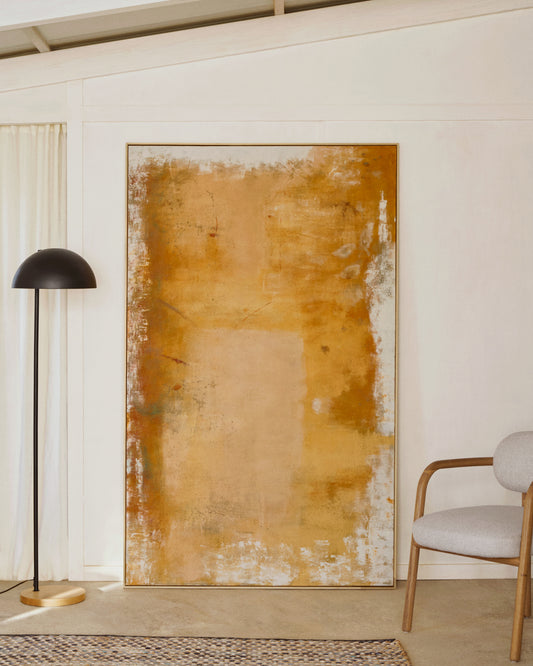 Selnar apstraktna žuta slika 202 x 122 cm