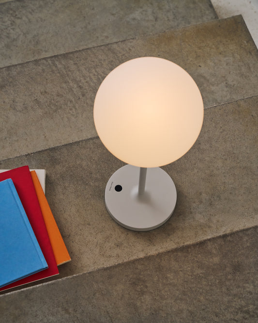 Dinesh spoljna stona lampa od sivog aluminijuma 40 cm