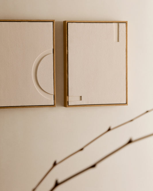 Sefri set od 2 bela rama 30 x 40 cm