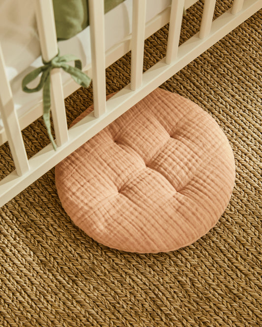 Laily roze jastučić od 100% organskog pamuka, Ø30 cm