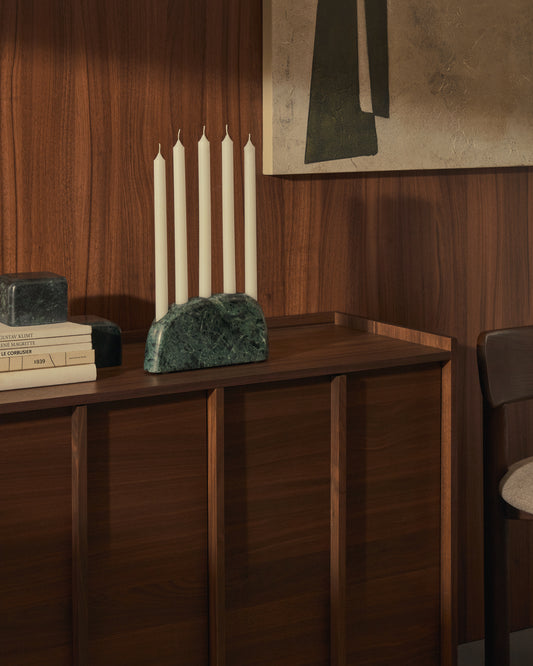 Signe veliki, zeleni mermerni svećnjak, 10 cm