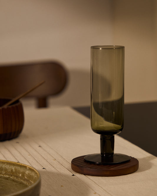 Sauky zelena visoka čaša za vino, 19 cl