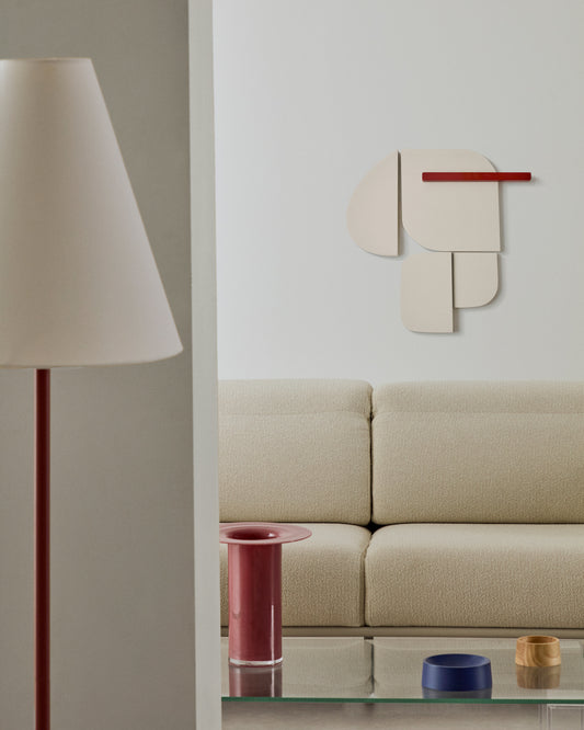 Danei beli i crveni zidni panel, 65 x 60 cm