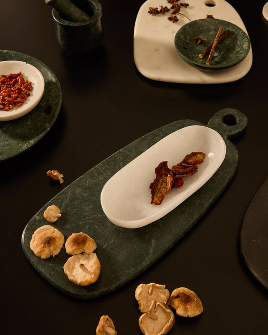 Obar zelena mermerna daska za posluživanje