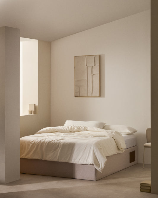 Matters sofa na rasklapanje u bež boji za dušek 150 x 190 cm