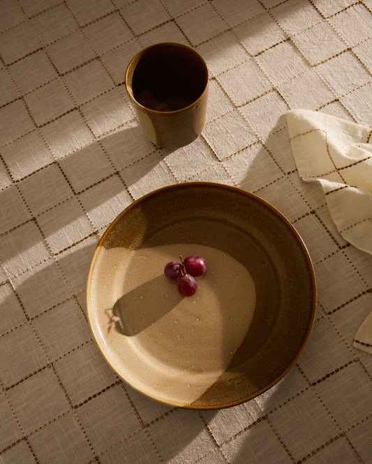 Smeđa keramička Nagoli ravna ploča