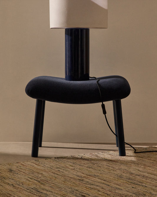 Inari oslonac za noge u plavoj i čeličnoj boji sa plavom bojom 60 x 50 cm FSC Mik Credit