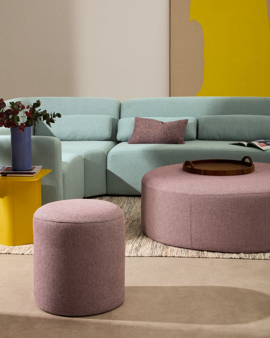 Kaeli ljubičasta presvlaka za noge Ø43cm