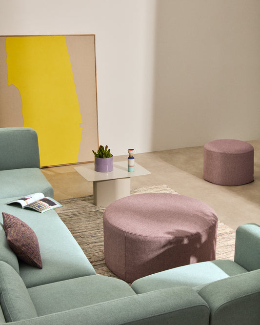 Kaeli ljubičasta presvlaka za noge Ø90cm