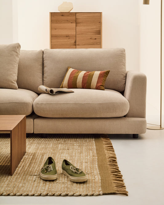 Nivran raznobojna prugasta 100% lanena navlaka za jastuke 30 x 50 cm