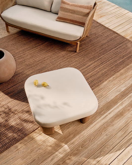 Labra stočić od cementa i bagrema 80 x 80 cm