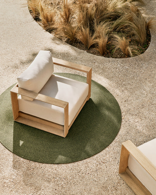 Ambra fotelja od punog bagremovog drveta sa svetlom završnom obradom FSC 100%