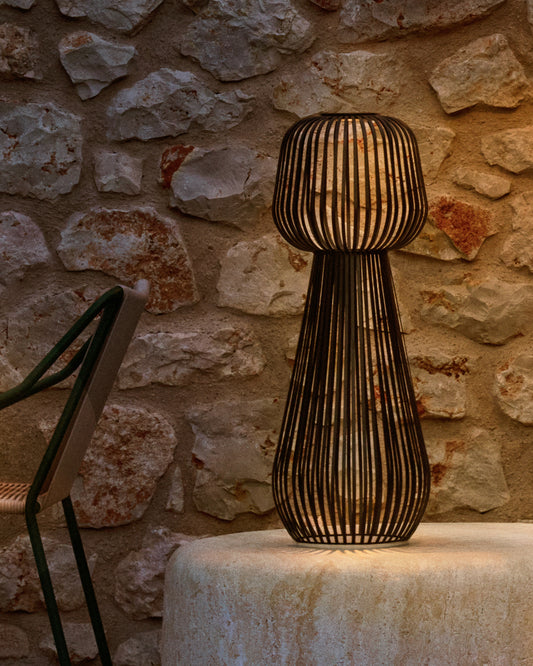 Reiba zelena metalna solarna podna lampa