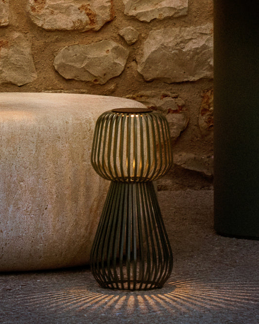 Reiba zelena metalna solarna stolna lampa