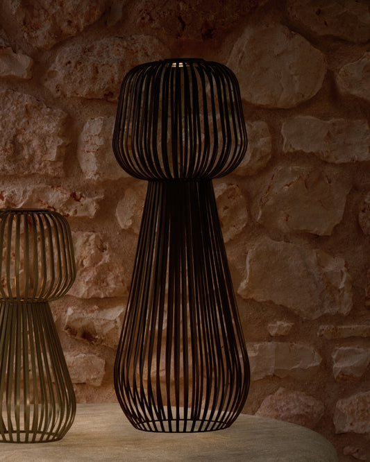 Reiba crna metalna solarna podna lampa