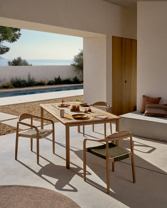 Sori sto od FSC 100% punog bagremovog drveta 200 x 100cm