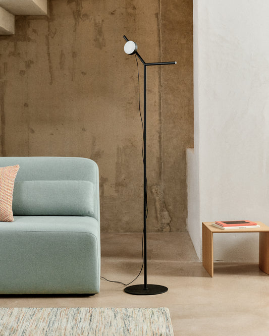 Orey crna metalna podna lampa sa višestrukim reflektorom