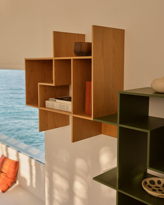 Ina modularni regal od hrastovog furnira sa prirodnom završnom obradom 80 x 80cm FSC 100%