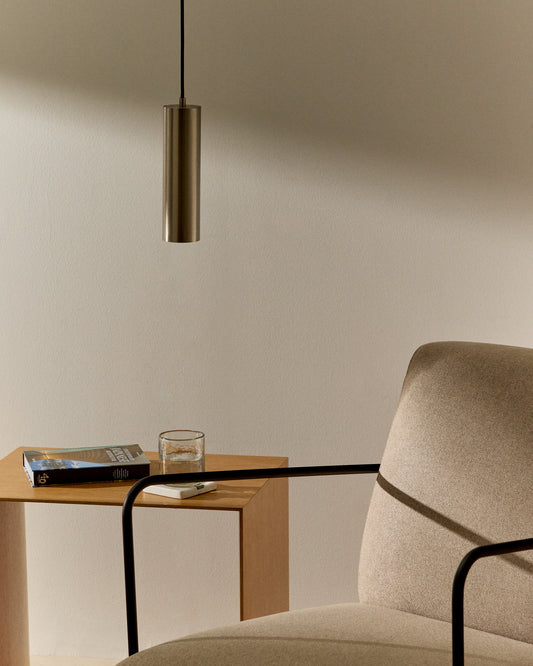 Aluminijumska plafonska lampa Andia sa brušenom srebrnom završnom obradom