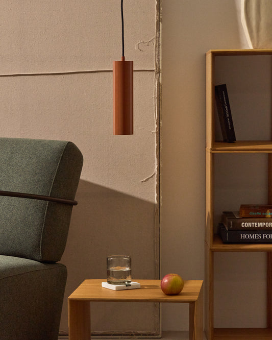 Aluminijumska plafonska lampa Andia sa završnom obradom u terakoti