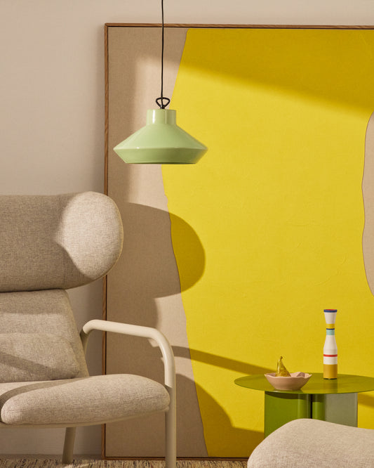 Portol zelena keramička plafonska lampa