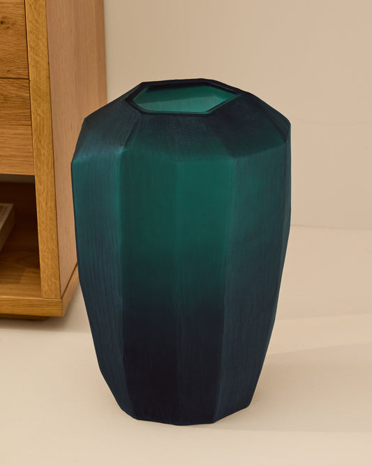 Geonix zelena staklena vaza 45,5cm
