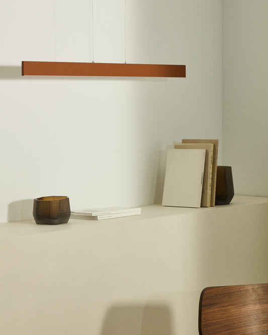 Boadella aluminijumska plafonska lampa sa završnom obradom u terakoti