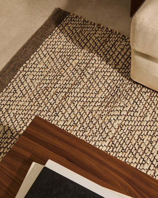 Arpe bež jute žakard tepih 160 x  230cm