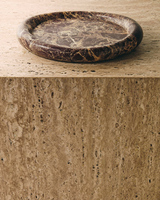 Lenorel tray in maroon marble 30 x 23 cm