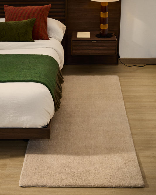 Empuries runner rug in ecru 80 x 200 cm