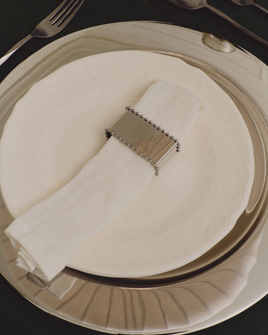 Pals 2 salveta, 100% belo platneno platno