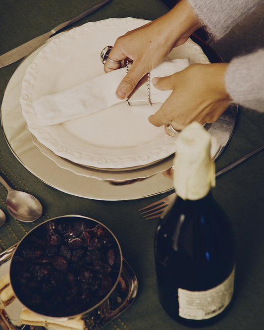 Pals 2 salveta, 100% belo platneno platno