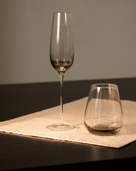 Davel čaša za penušavo vino od sivog stakla 21,5 cl